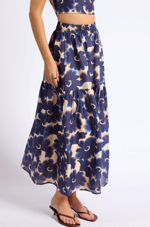 Flora Tiered Maxi Skirt