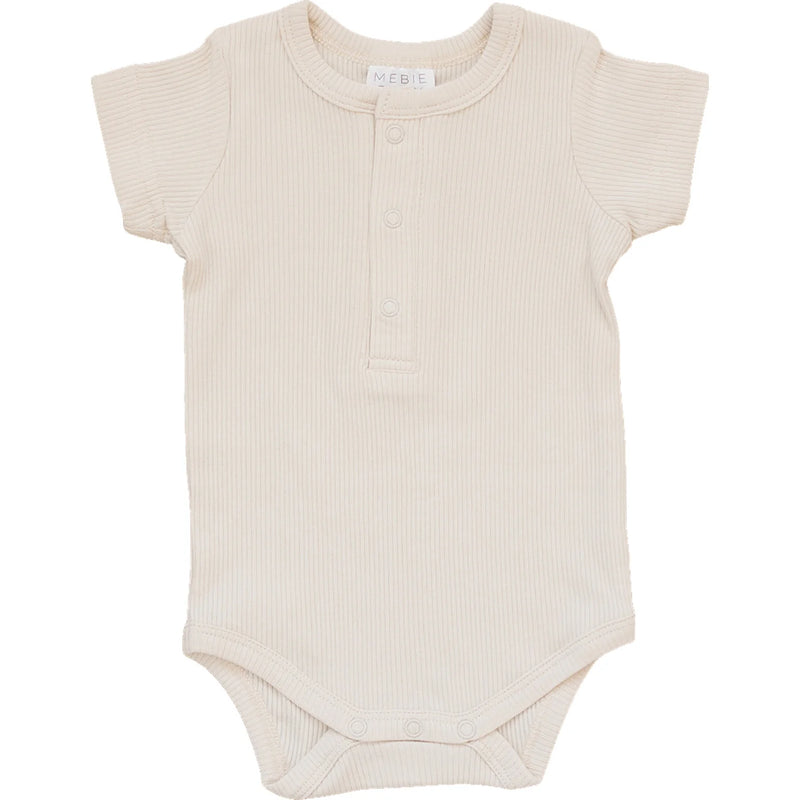 Organic Cotton Ribbed Snap Bodysuit