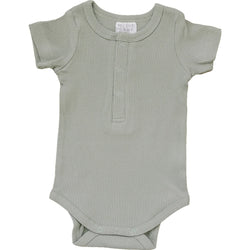 Organic Cotton Ribbed Snap Bodysuit