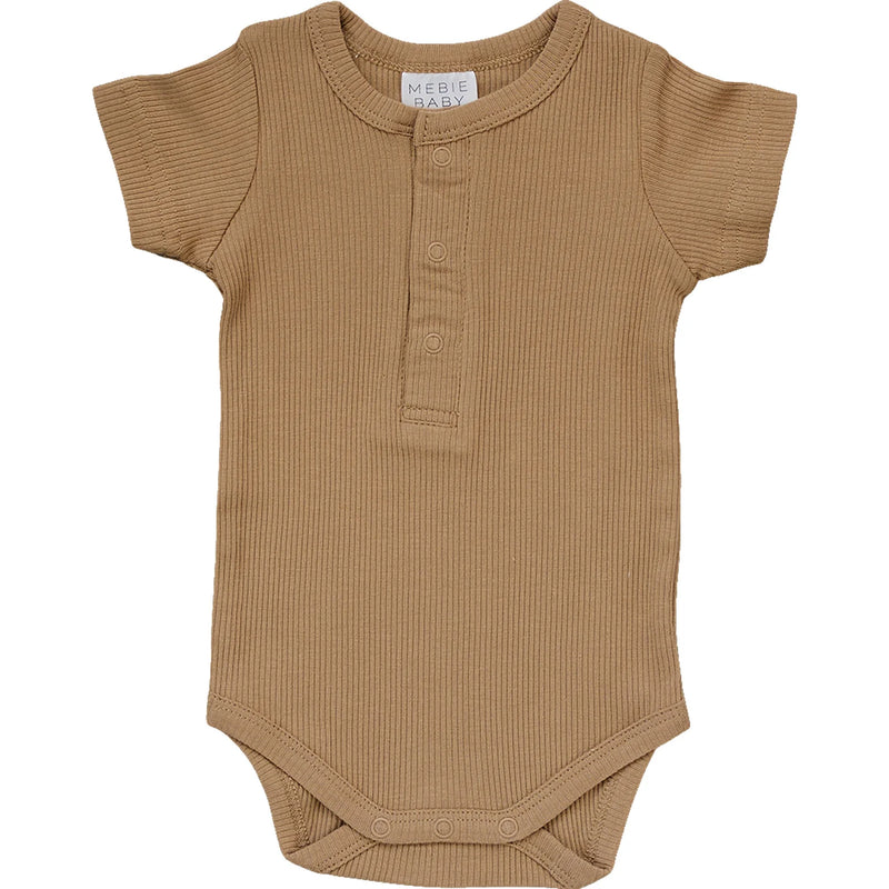 Organic Cotton Ribbed Snap Bodysuit