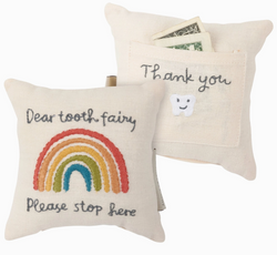 Rainbow Tooth Fairy Pillow